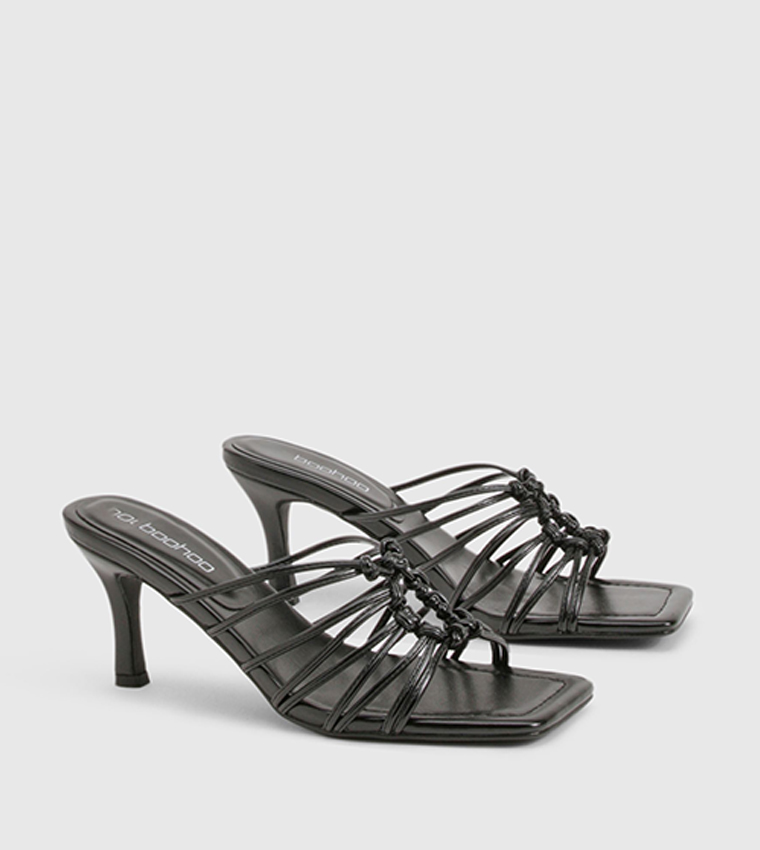Caged Detail Heel Sandals