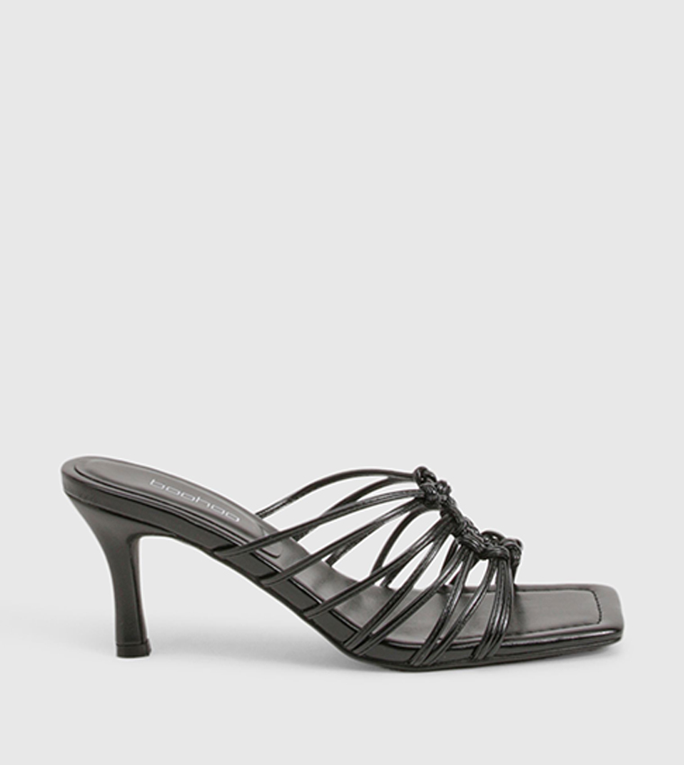 Caged Detail Heel Sandals