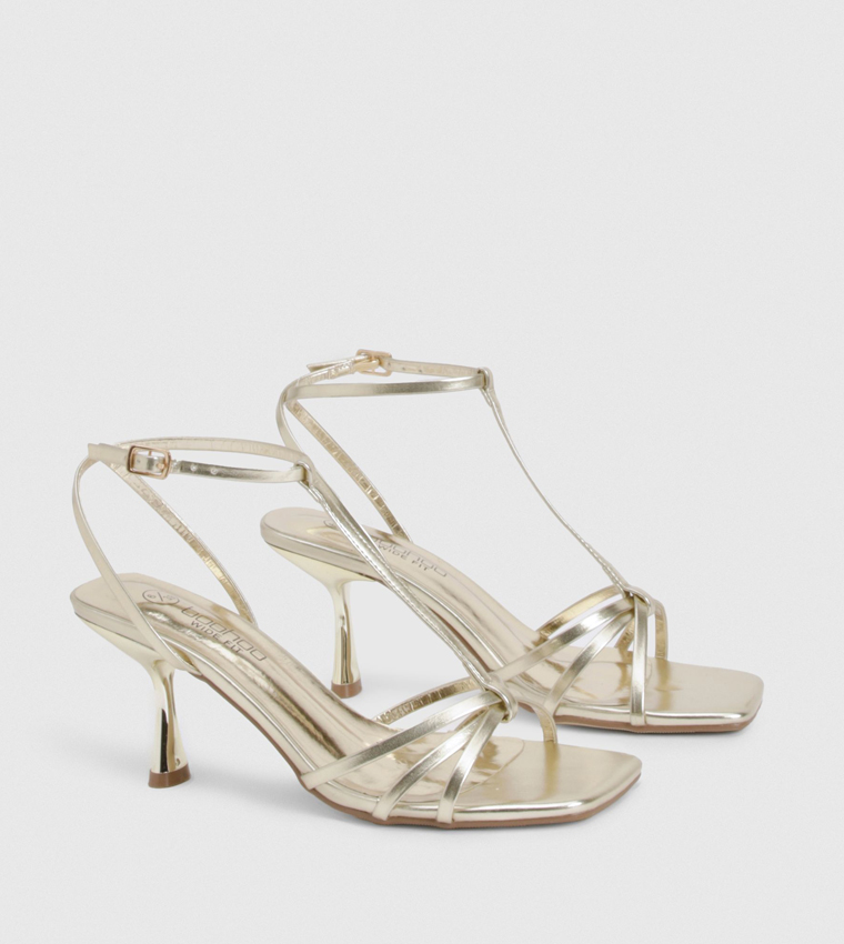 Wide Fit Strappy Heeled Sandals