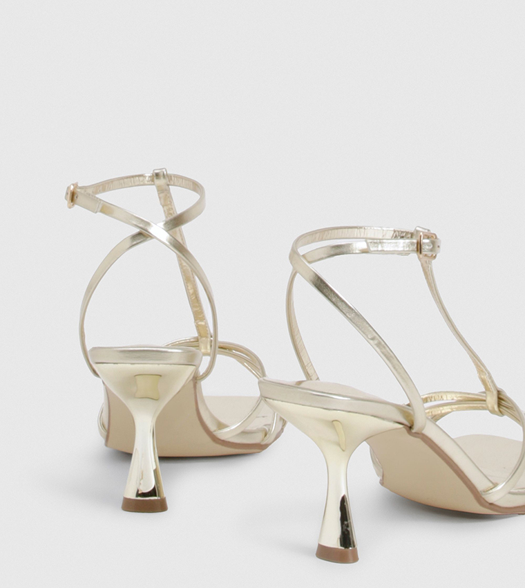 Wide Fit Strappy Heeled Sandals