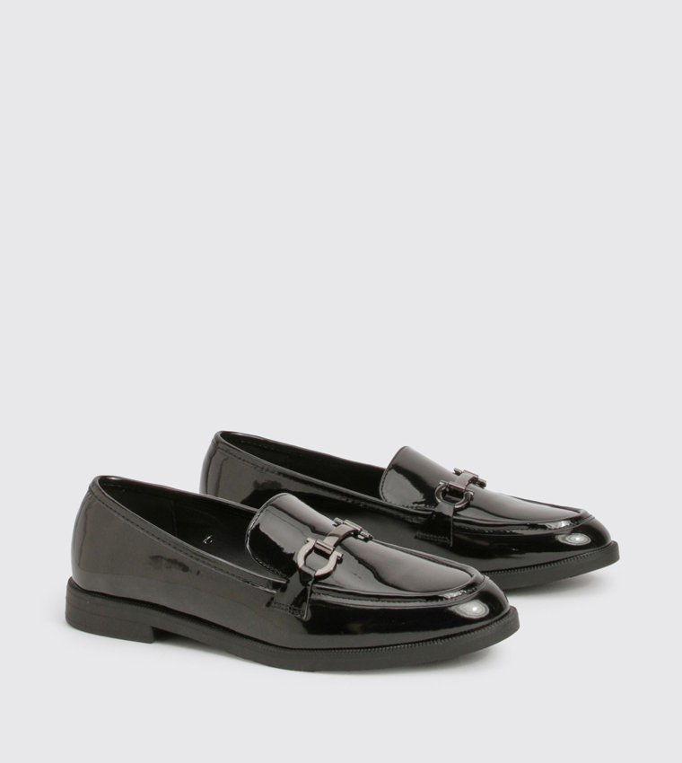 Glossy Snaffle Loafers