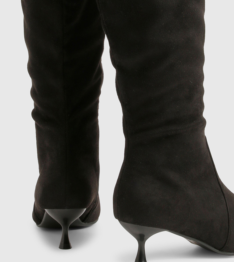 Pointed Toe Knee High Boots
