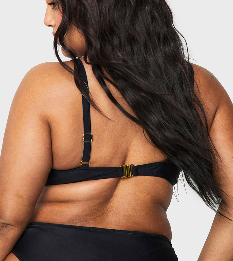 Curve Padded Knot Front Detail Bikini Top