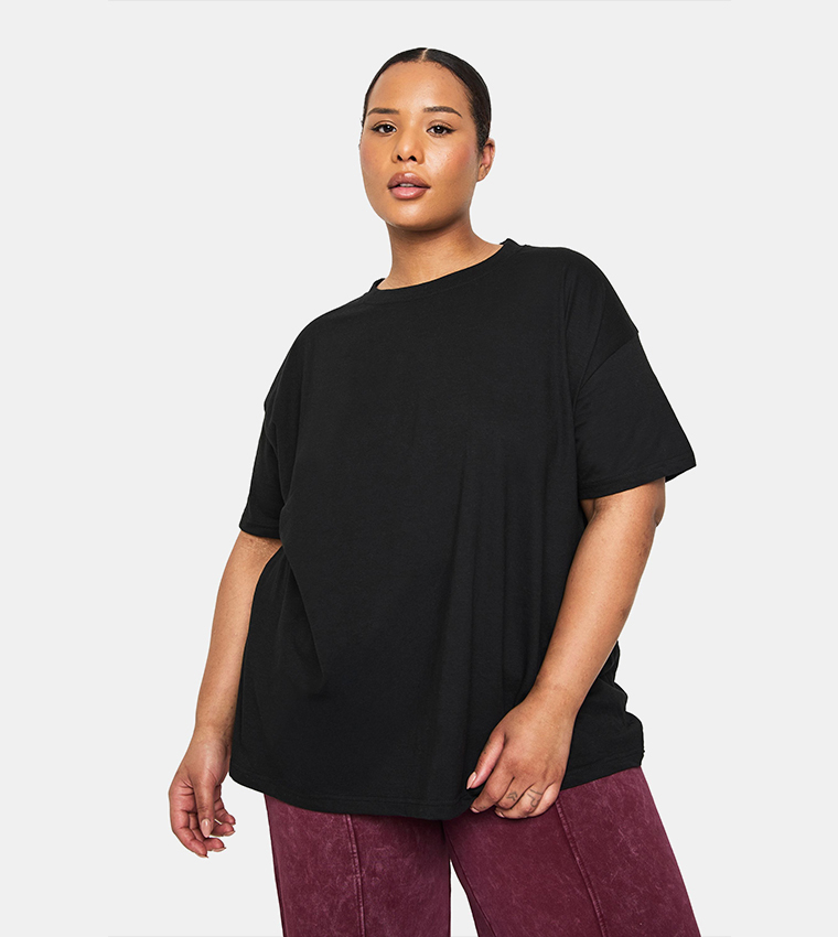 Curve Short Sleeves Oversized T-Shirt