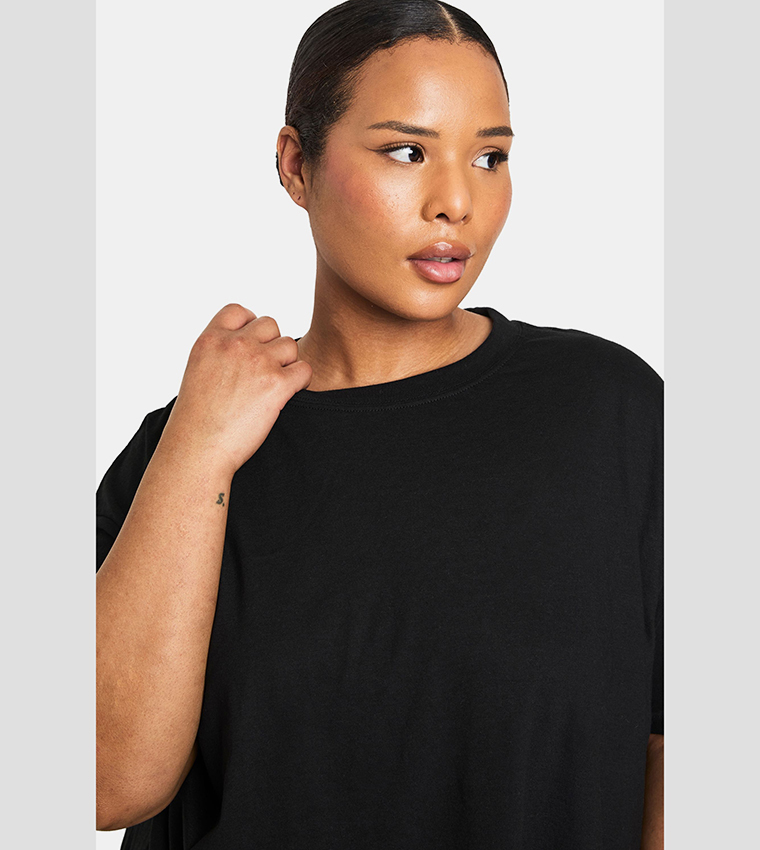 Curve Short Sleeves Oversized T-Shirt