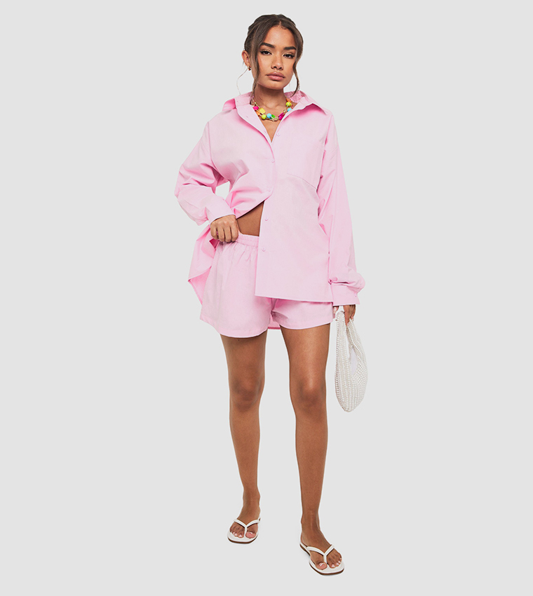 Cotton Poplin Oversized Shirt