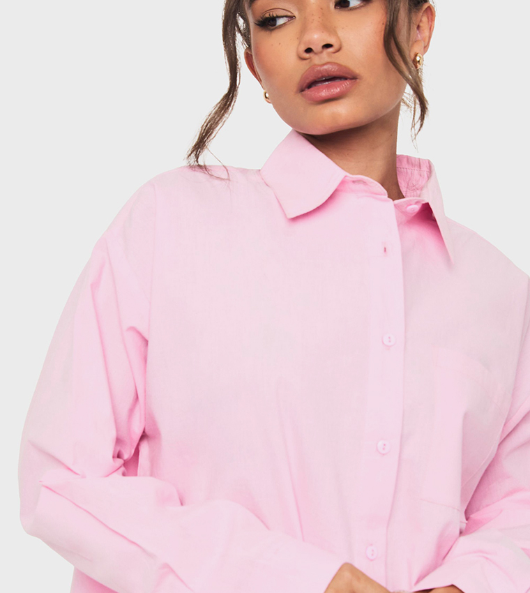 Cotton Poplin Oversized Shirt
