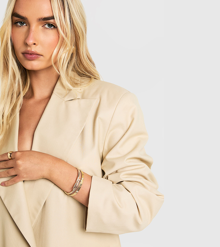 3 Pack Gold Detail Bracelets