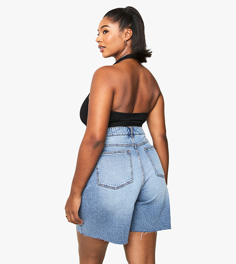 Curve Bermuda Denim Shorts