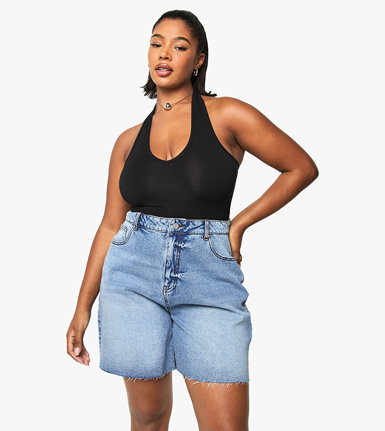 Curve Bermuda Denim Shorts