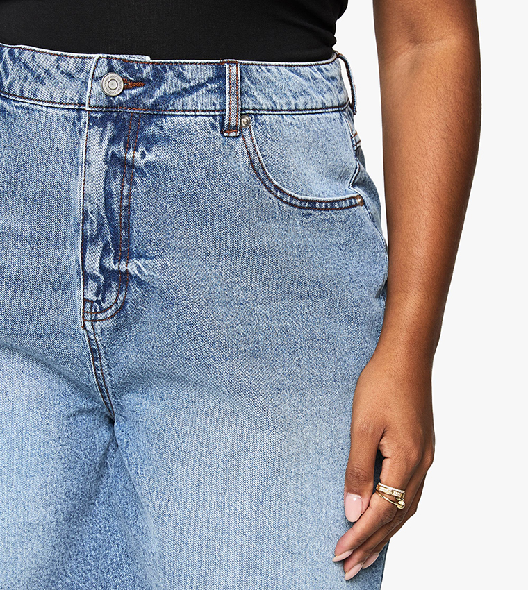Curve Bermuda Denim Shorts