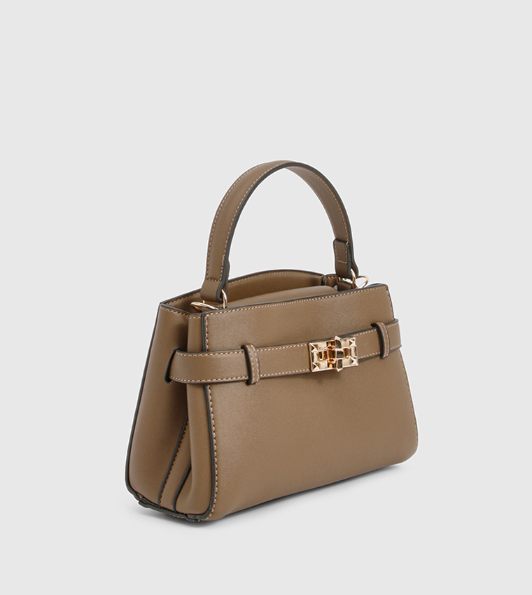 Buckle Strap Detail Shoulder Bag