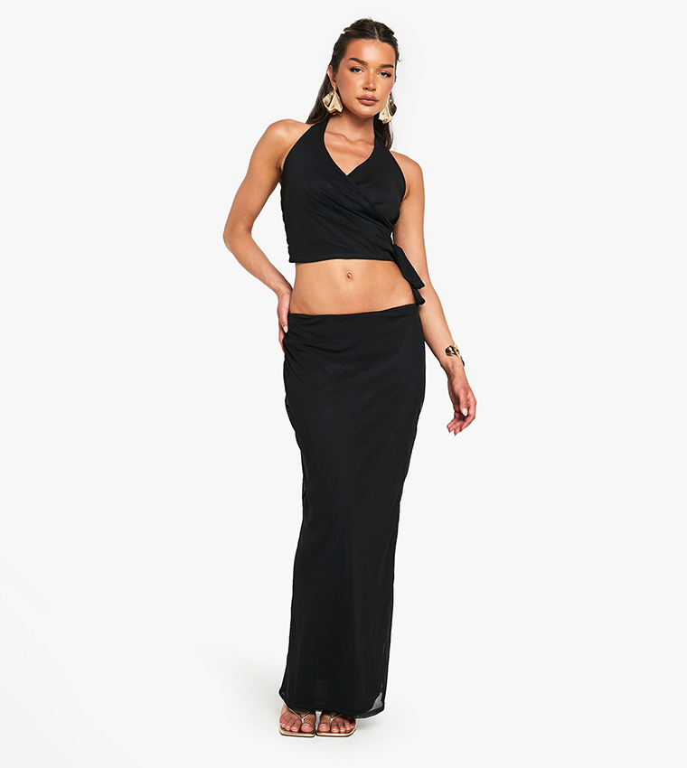 Mesh Maxi Skirt