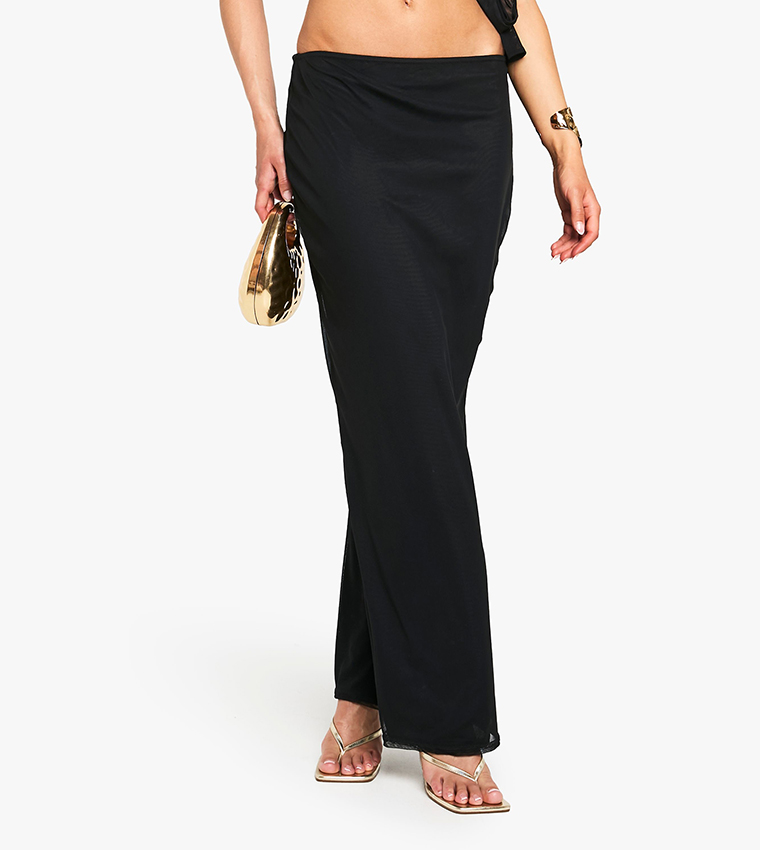Mesh Maxi Skirt