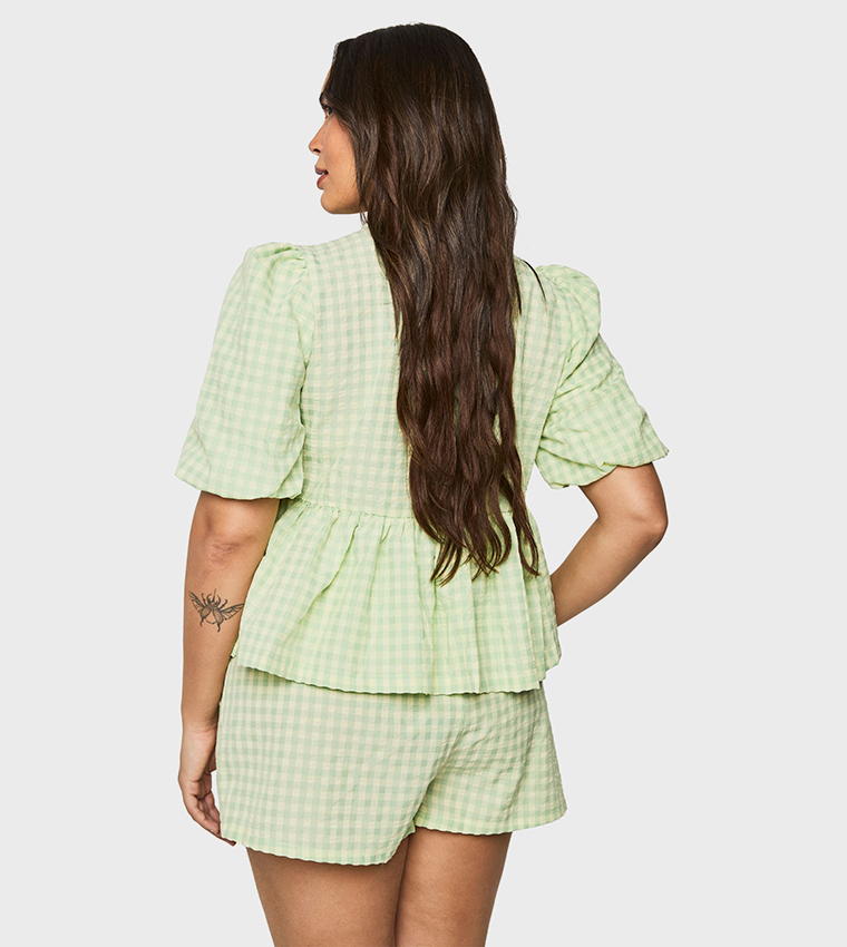 Curve Tie Front Shorty Co-Ord Set