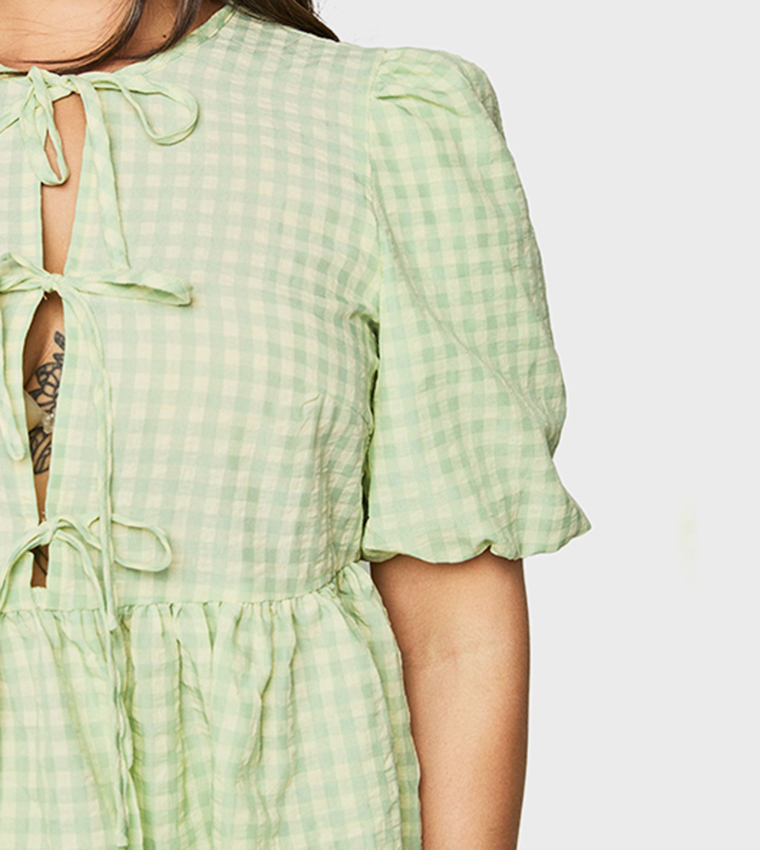 Curve Tie Front Shorty Co-Ord Set