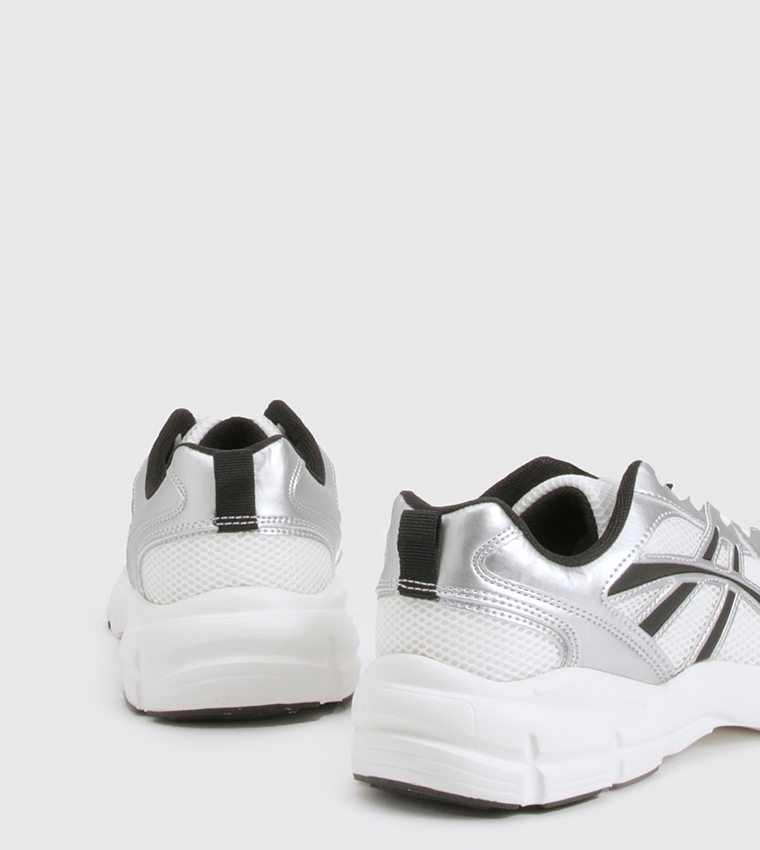 Striped Chunky Low-Top Sneakers