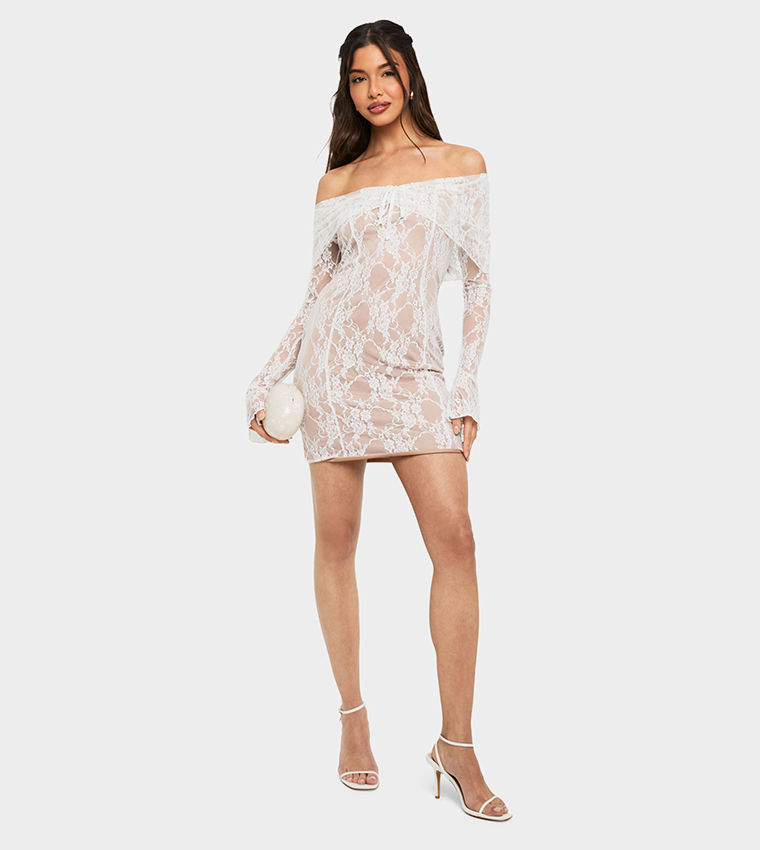 boohoo a line dress boohoo Women's Structured A Line Mini Dress in Blue | Size: 12