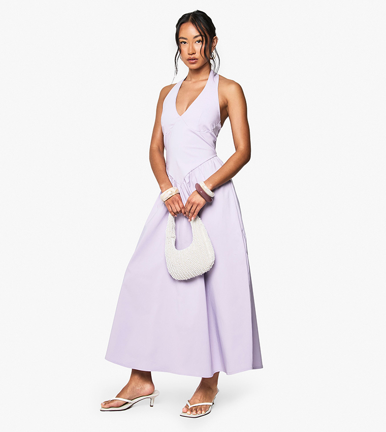 Bengaline Plunge Midaxi Dress
