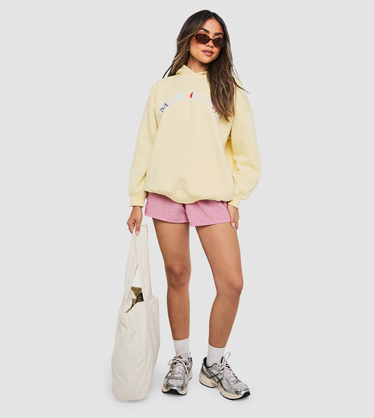 Mon Cheri Applique Oversized Hoodie