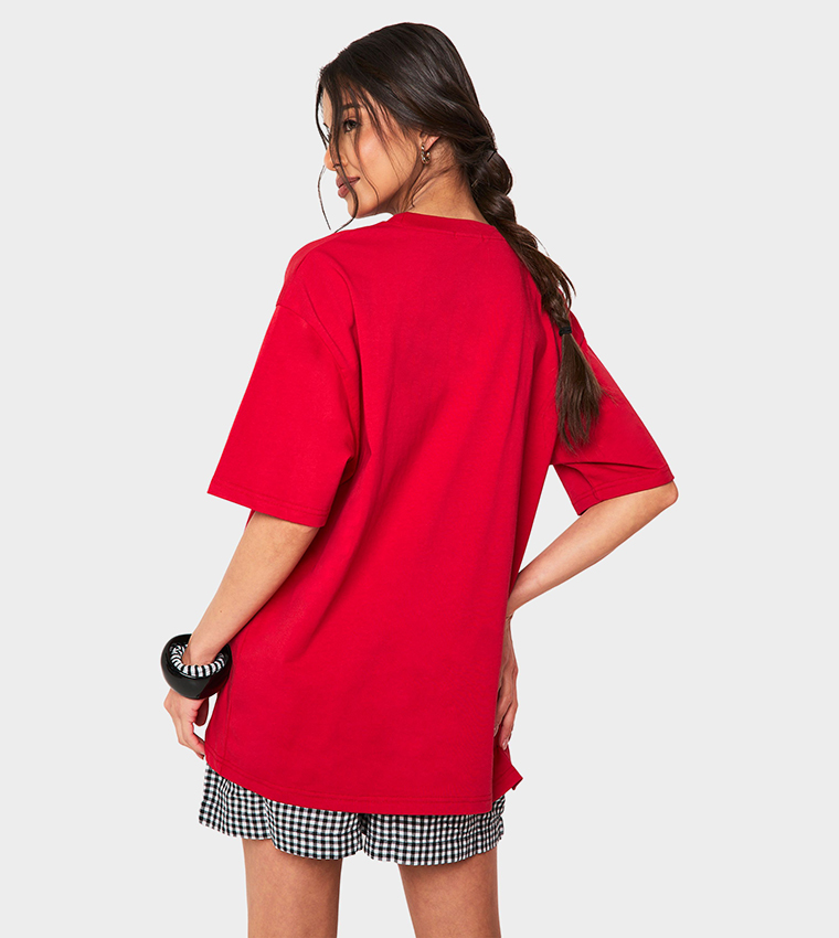 Mon Cheri Applique Oversized T-Shirt