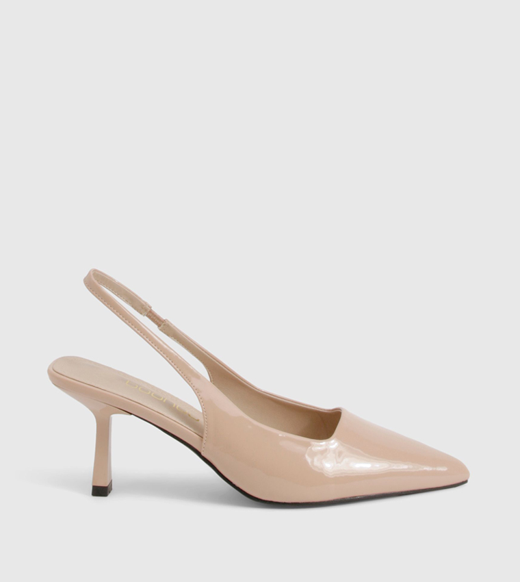 Pointed Toe Slingback Stiletto Pumps