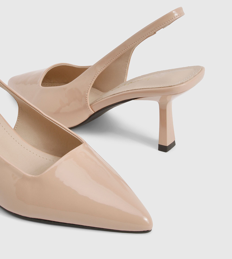 Pointed Toe Slingback Stiletto Pumps