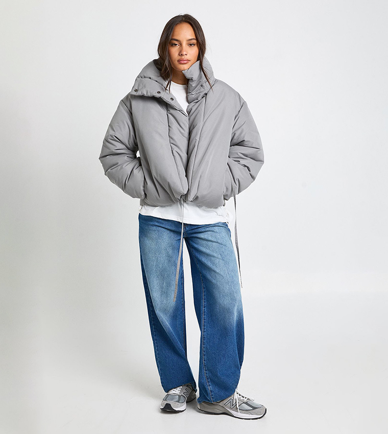 Funnel Neck Puffer Jacket