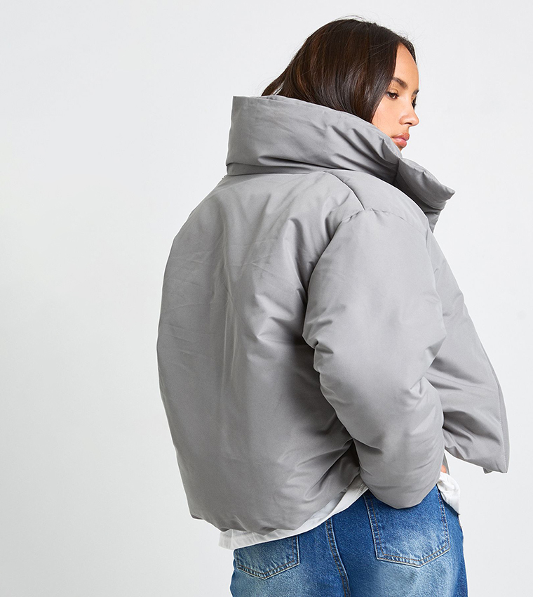Funnel Neck Puffer Jacket