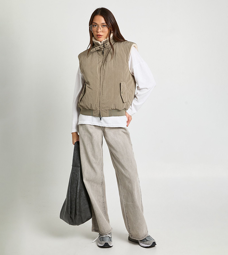 Faux Fur Lined Gilet