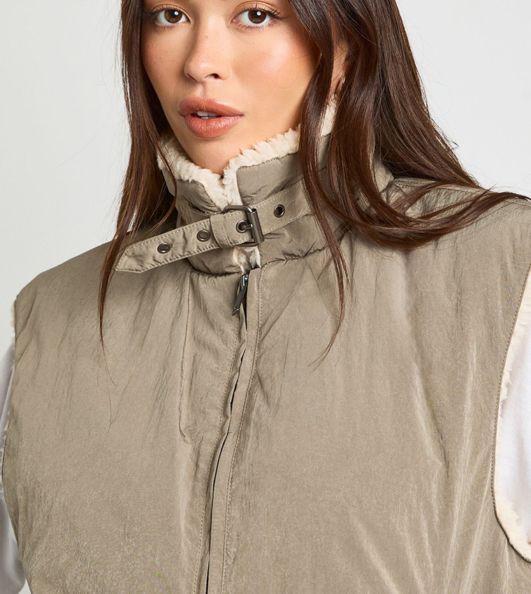 Faux Fur Lined Gilet