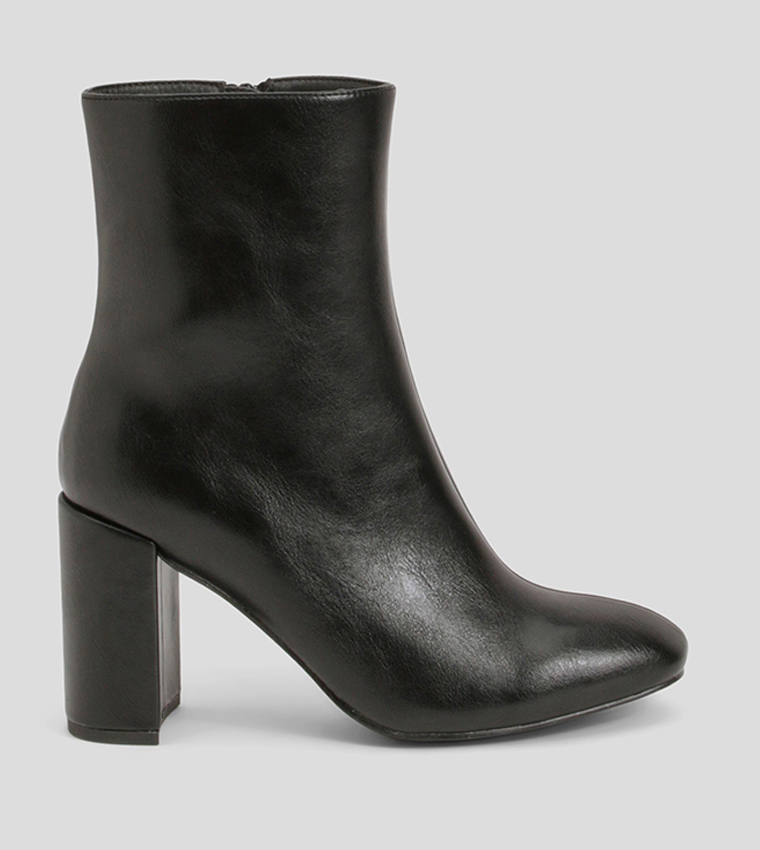 Wide Fit Heeled Ankle Boots