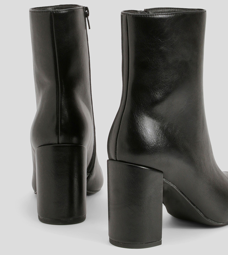Wide Fit Heeled Ankle Boots