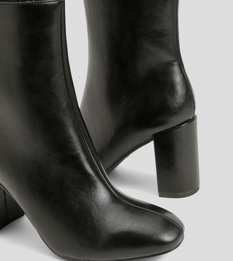 Wide Fit Heeled Ankle Boots