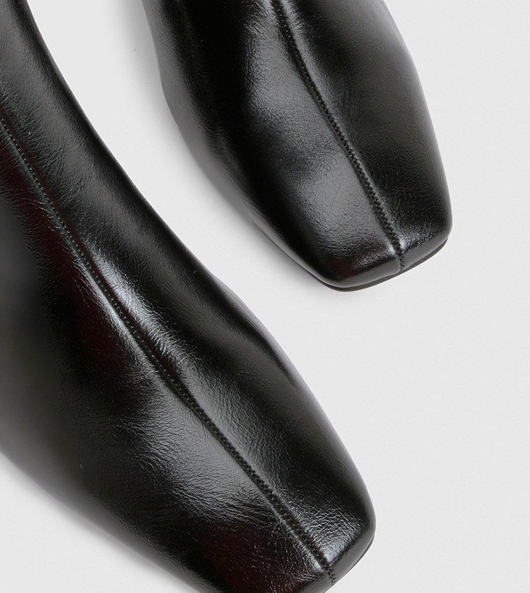 Block Heel Knee High Boots