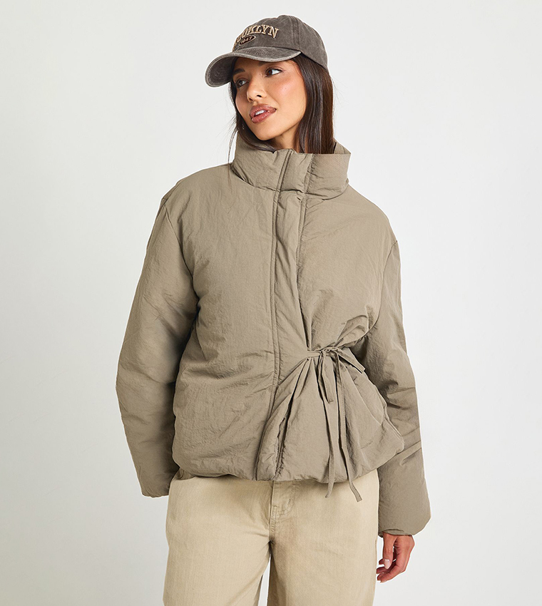 جاكيت بفر بربطة 