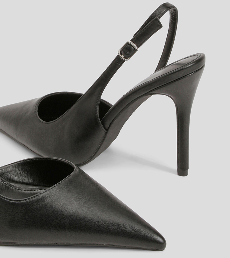 High Heeled Slingback Pumps