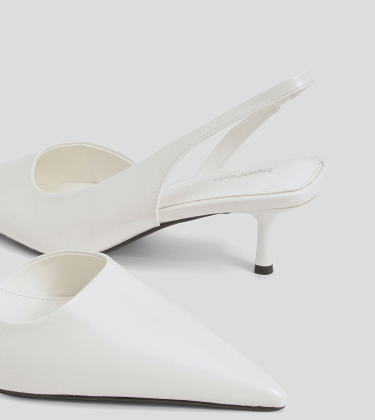 Kitten Heel Slingback Pumps