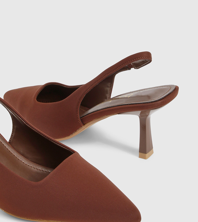 Pointed Toe Slingback Pumps