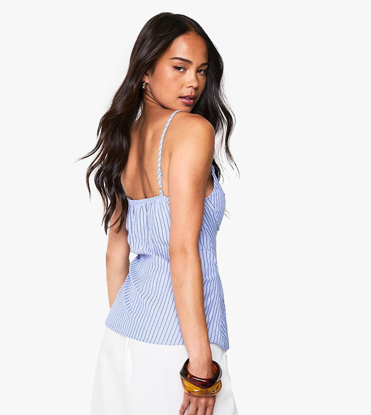 Striped Corset Cami Top
