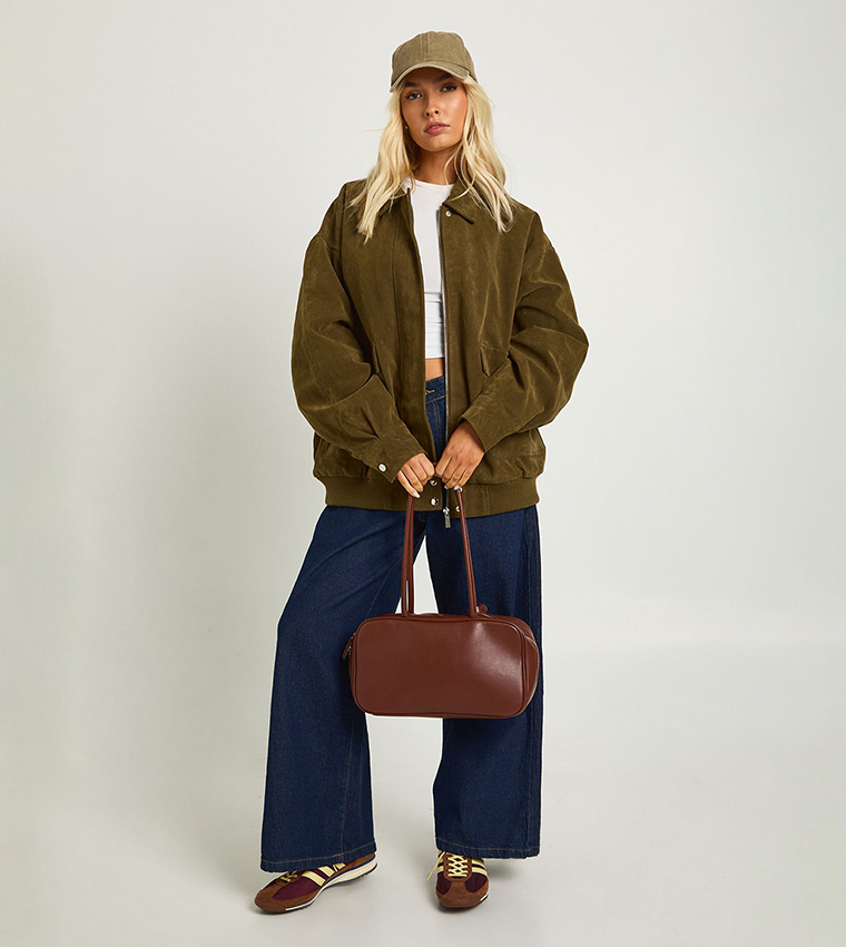 جاكيت اوفرسايز شامواه صناعي 