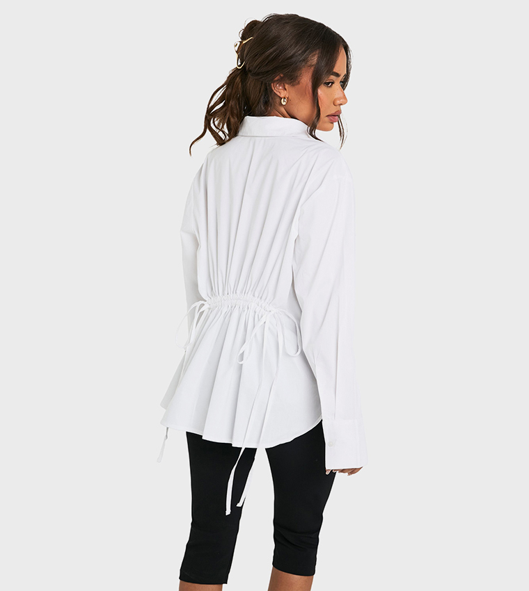Pocket Detail Long Sleeves Oversized Shirt