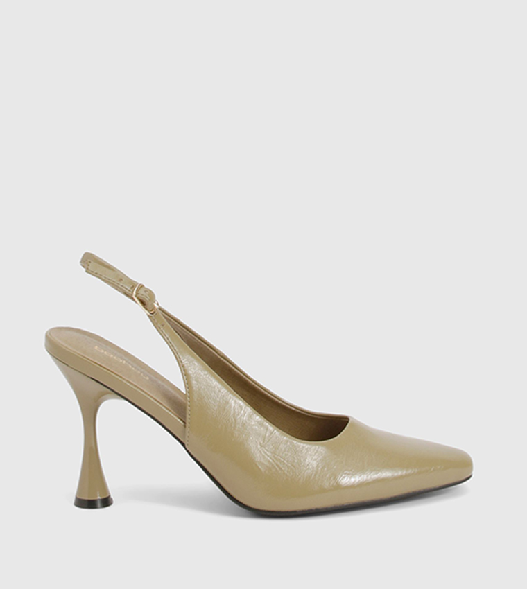 Flared Pointed Toe Heel Pumps