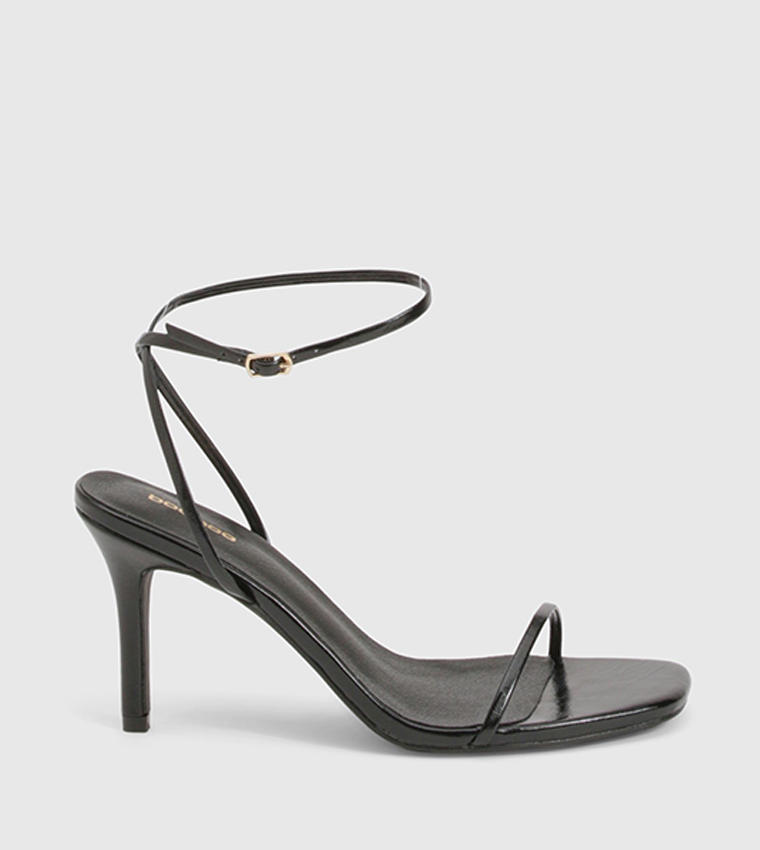 Barely There Ankle Strap Heel Sandals