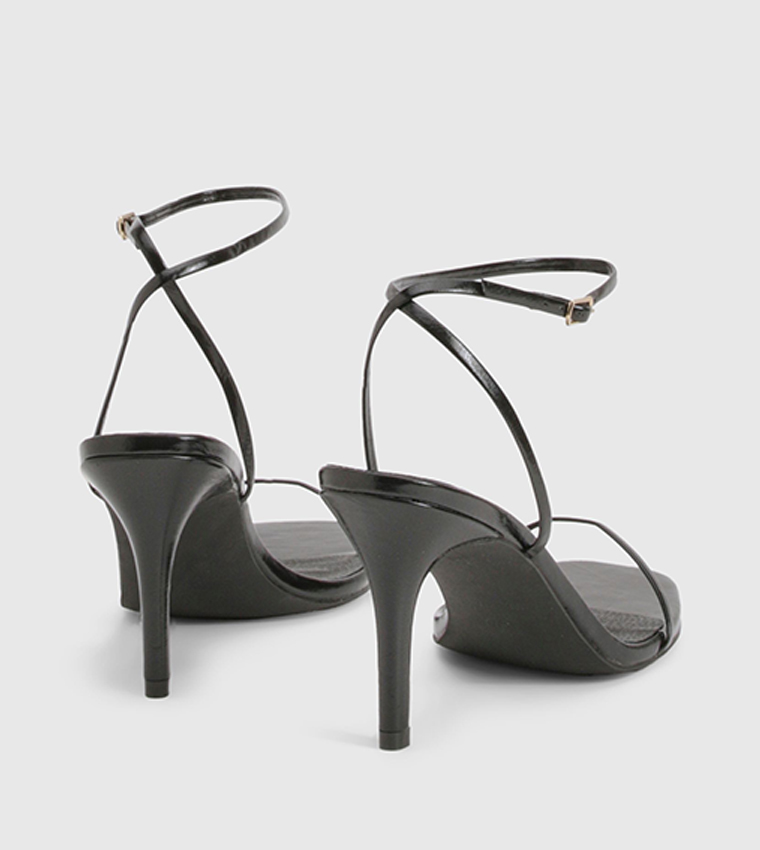 Barely There Ankle Strap Heel Sandals