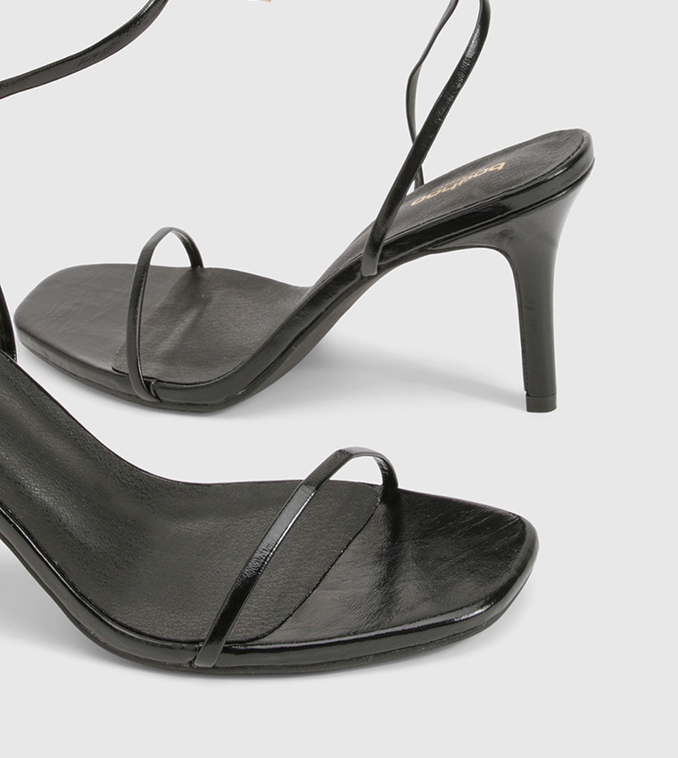 Barely There Ankle Strap Heel Sandals