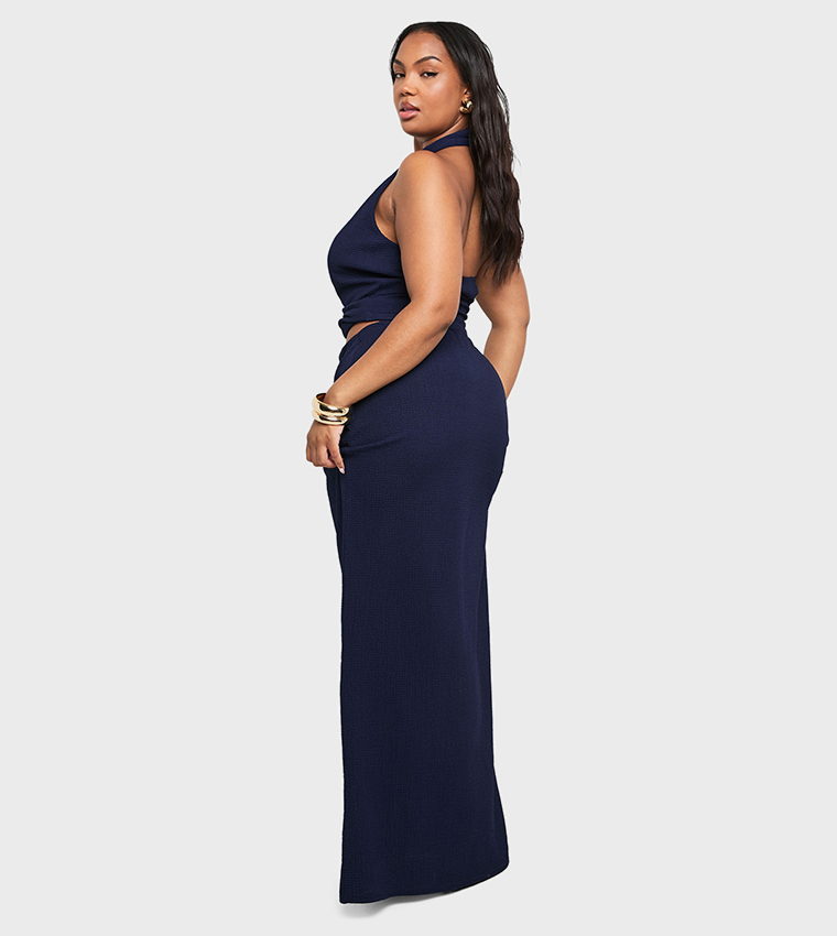 Curve Gold Detail Maxi Skirt