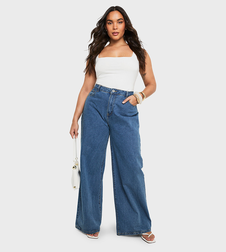 Curve Double Layer Slinky Square Neck Top