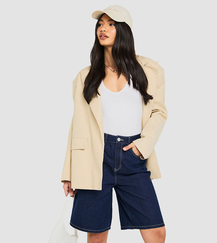 Mid Rise Baggy Denim Jorts