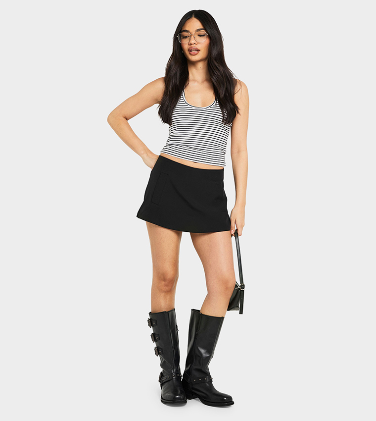 Woven Pocket Front Skort